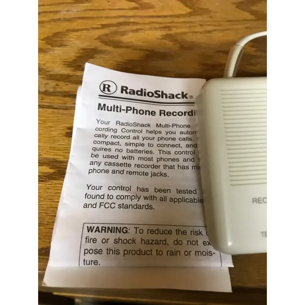 Vintage Phone Recording Control Radio Shack 43-1236‎